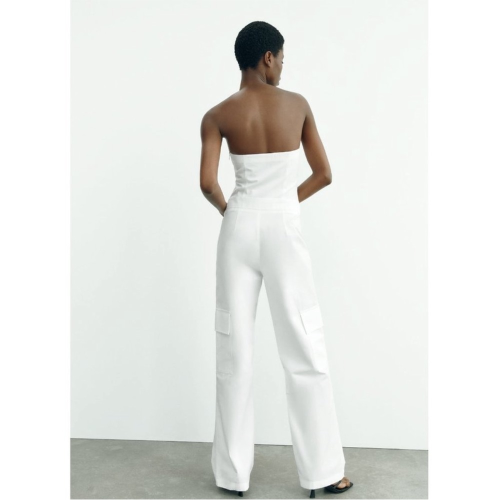 Zara white jumpsuit